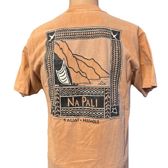 Vintage 90’s The Original Red Earth Kauai Hawaii Clothing Na Pali Shirt Size M - Picture 1 of 9